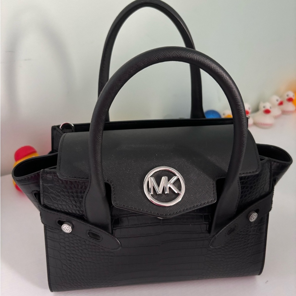 MICHAEL Michael Kors Black Mini Bag with Structured Design